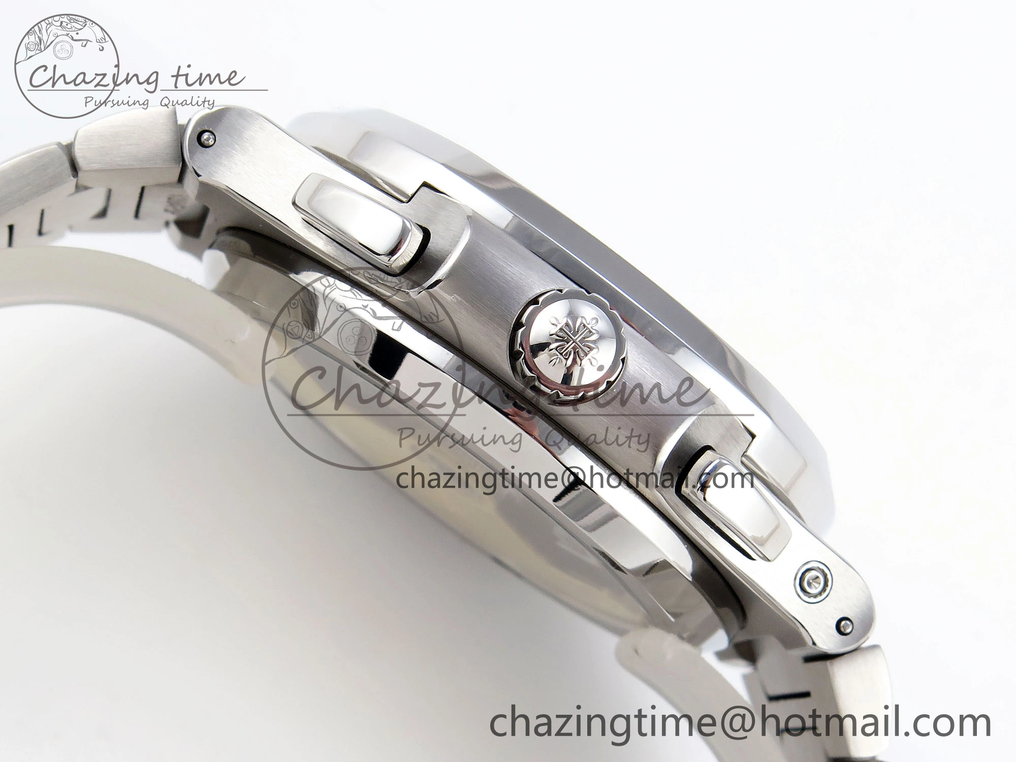 NAUTILUS 5990 SS SPPF 1:1 BEST EDITION GRAY DIAL ON SS BRACELET A28-520 CLONE ZipUp 8782