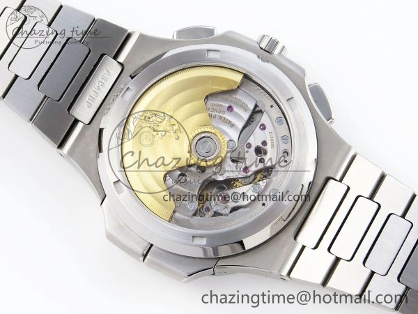 NAUTILUS 5990 SS SPPF 1:1 BEST EDITION GRAY DIAL ON SS BRACELET A28-520 CLONE ZipUp 8782