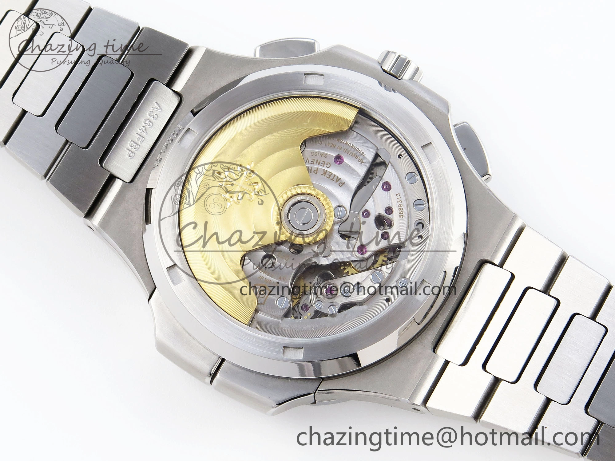 NAUTILUS 5990 SS SPPF 1:1 BEST EDITION GRAY DIAL ON SS BRACELET A28-520 CLONE ZipUp 8782
