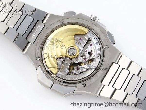 NAUTILUS 5990 SS SPPF 1:1 BEST EDITION GRAY DIAL ON SS BRACELET A28-520 CLONE ZipUp 8782