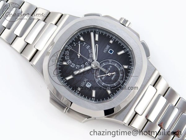 NAUTILUS 5990 SS SPPF 1:1 BEST EDITION GRAY DIAL ON SS BRACELET A28-520 CLONE ZipUp 8782
