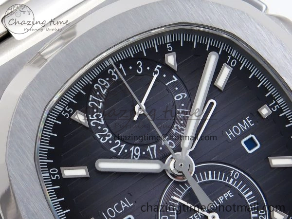 NAUTILUS 5990 SS SPPF 1:1 BEST EDITION GRAY DIAL ON SS BRACELET A28-520 CLONE ZipUp 8782