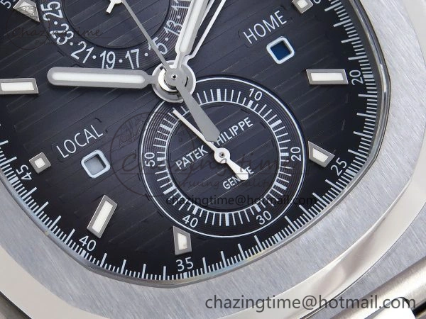 NAUTILUS 5990 SS SPPF 1:1 BEST EDITION GRAY DIAL ON SS BRACELET A28-520 CLONE ZipUp 8782