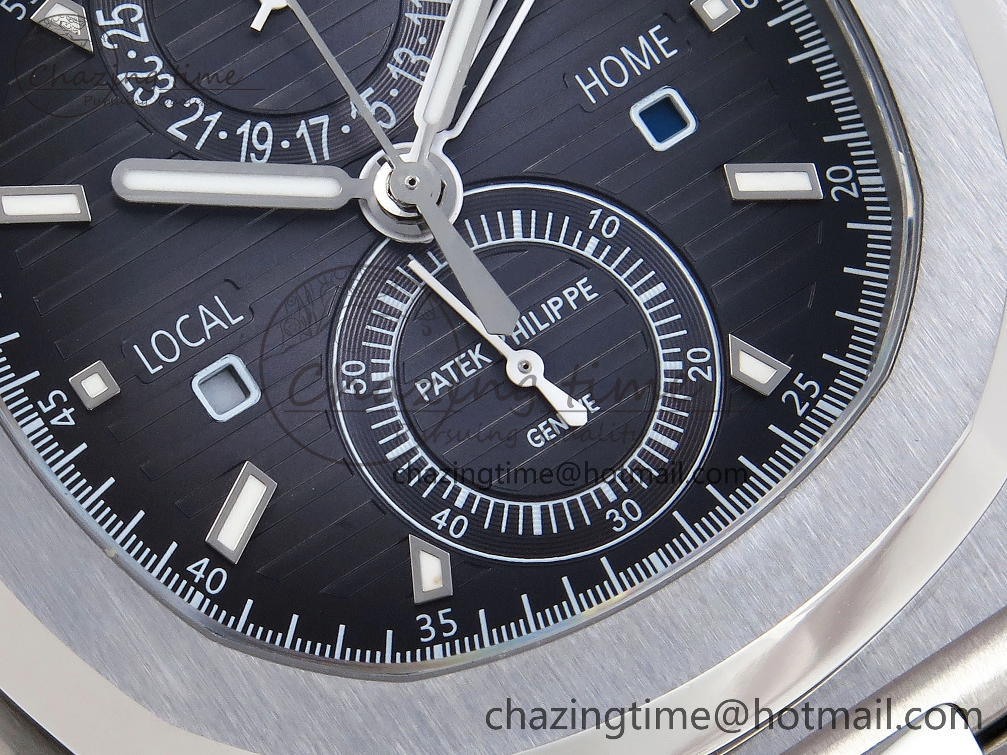 NAUTILUS 5990 SS SPPF 1:1 BEST EDITION GRAY DIAL ON SS BRACELET A28-520 CLONE ZipUp 8782