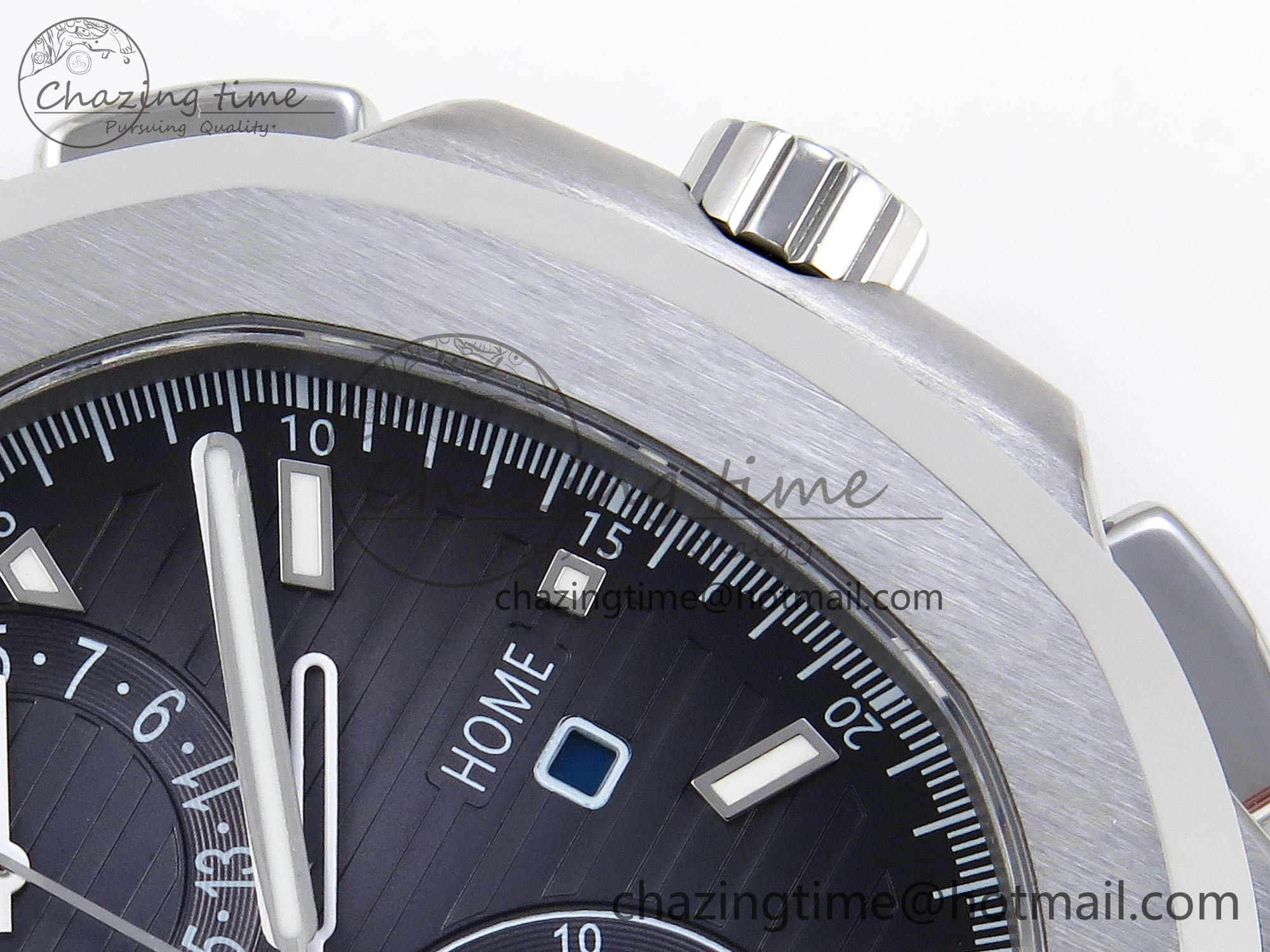 NAUTILUS 5990 SS SPPF 1:1 BEST EDITION GRAY DIAL ON SS BRACELET A28-520 CLONE ZipUp 8782