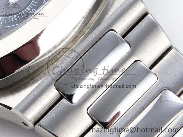 NAUTILUS 5990 SS SPPF 1:1 BEST EDITION GRAY DIAL ON SS BRACELET A28-520 CLONE ZipUp 8782