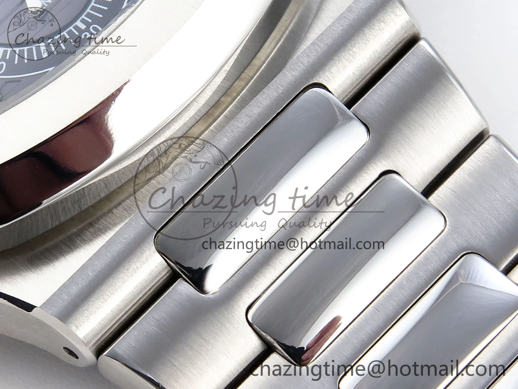 NAUTILUS 5990 SS SPPF 1:1 BEST EDITION GRAY DIAL ON SS BRACELET A28-520 CLONE ZipUp 8782
