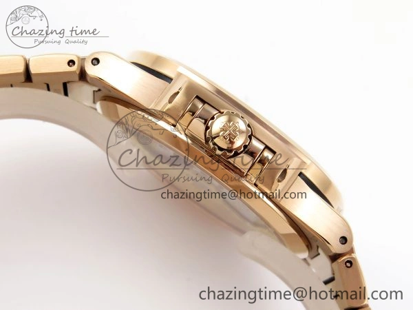 NAUTILUS 7118 LADIES RG PPF 1:1 BEST EDITION RG DIAL DIAMONDS BEZEL ON RG BRACELET 324CS EyeCatching 8775
