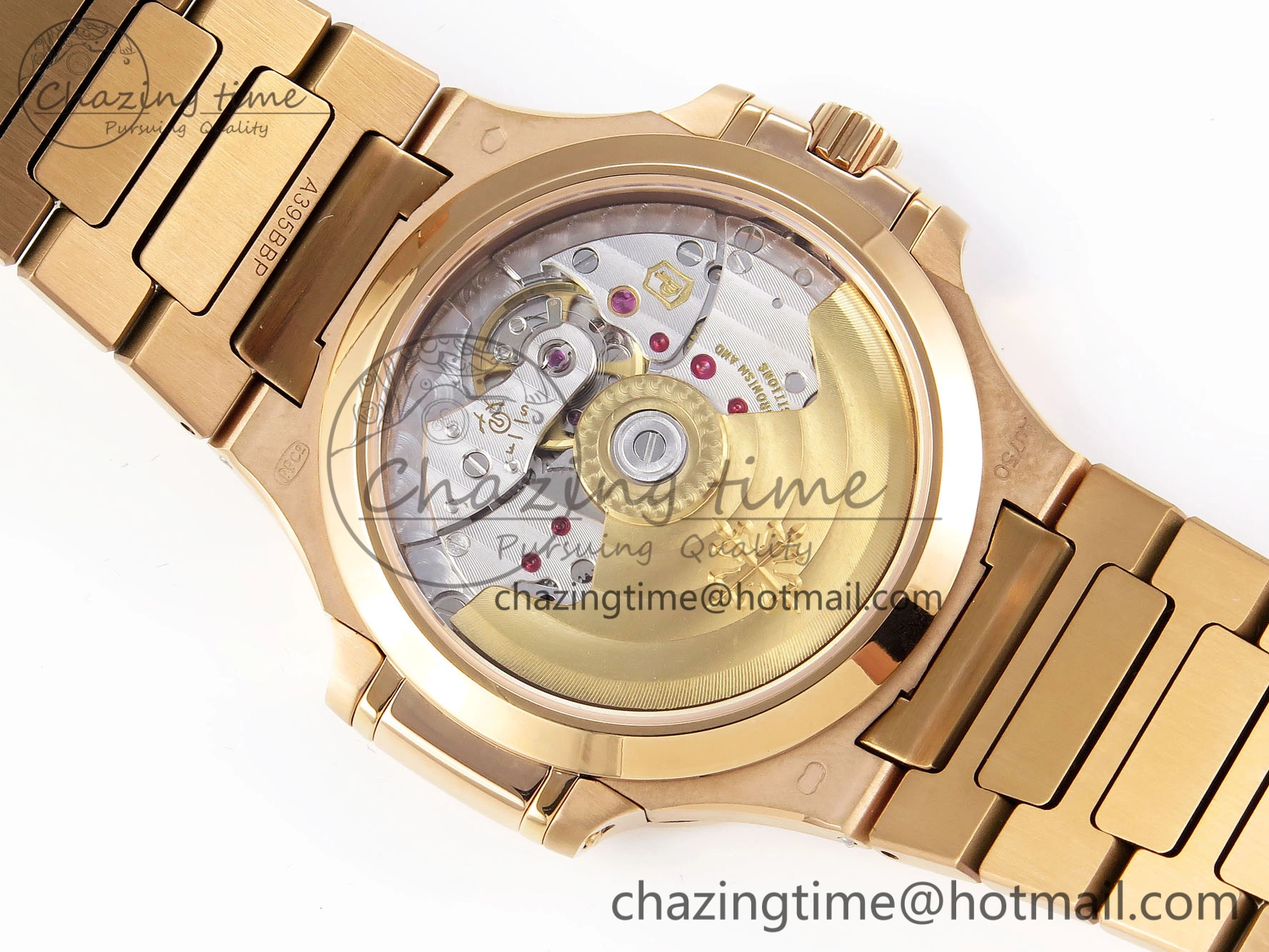 NAUTILUS 7118 LADIES RG PPF 1:1 BEST EDITION RG DIAL DIAMONDS BEZEL ON RG BRACELET 324CS EyeCatching 8775