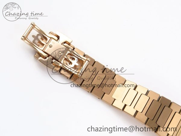 NAUTILUS 7118 LADIES RG PPF 1:1 BEST EDITION RG DIAL DIAMONDS BEZEL ON RG BRACELET 324CS EyeCatching 8775