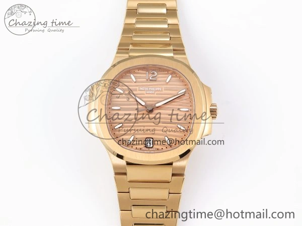 NAUTILUS 7118 LADIES RG PPF 1:1 BEST EDITION RG DIAL ON RG BRACELET 324CS Reliable 8776