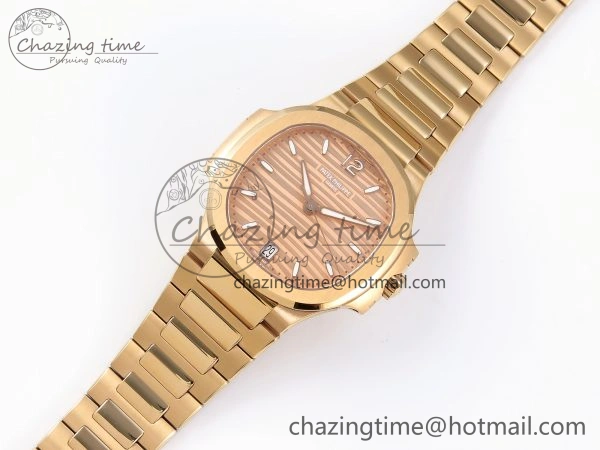 NAUTILUS 7118 LADIES RG PPF 1:1 BEST EDITION RG DIAL ON RG BRACELET 324CS Reliable 8776