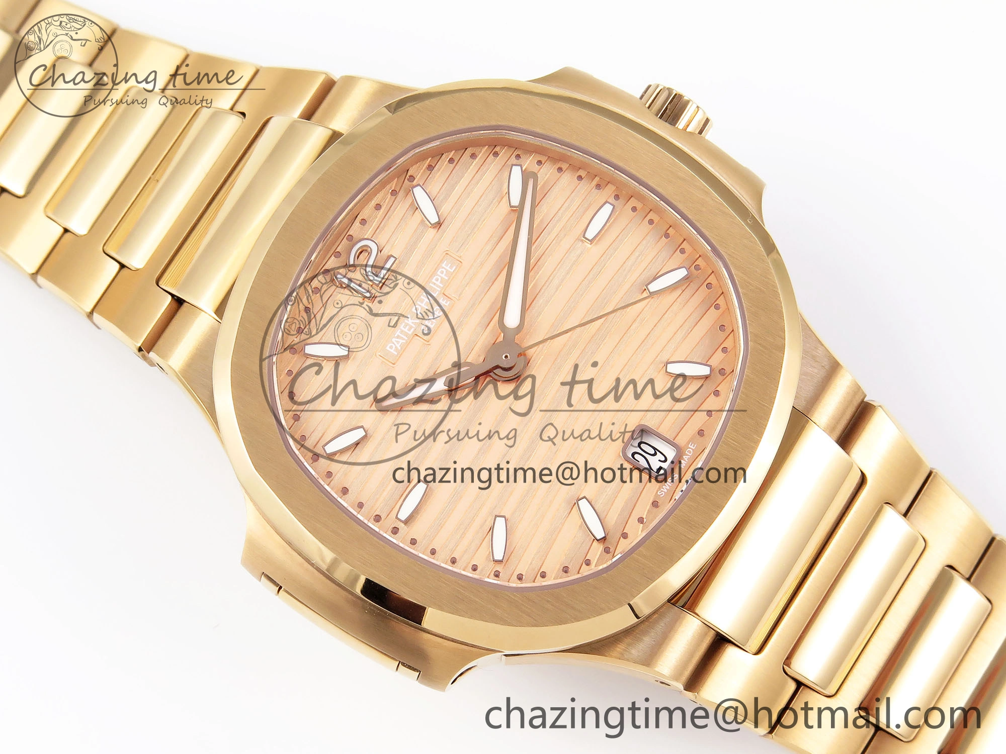 NAUTILUS 7118 LADIES RG PPF 1:1 BEST EDITION RG DIAL ON RG BRACELET 324CS Reliable 8776
