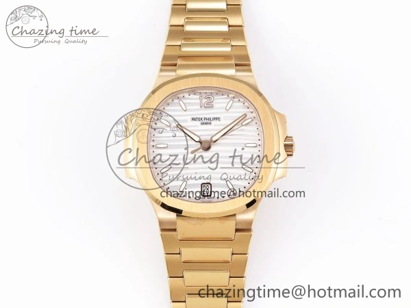 FreshLook NAUTILUS 7118 LADIES RG PPF 1:1 BEST EDITION WHITE DIAL ON RG BRACELET 324CS 8778