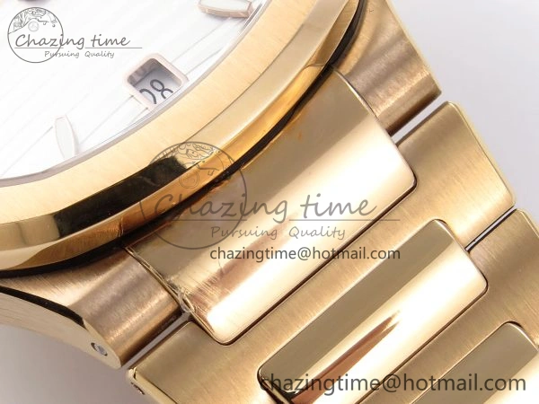 FreshLook NAUTILUS 7118 LADIES RG PPF 1:1 BEST EDITION WHITE DIAL ON RG BRACELET 324CS 8778
