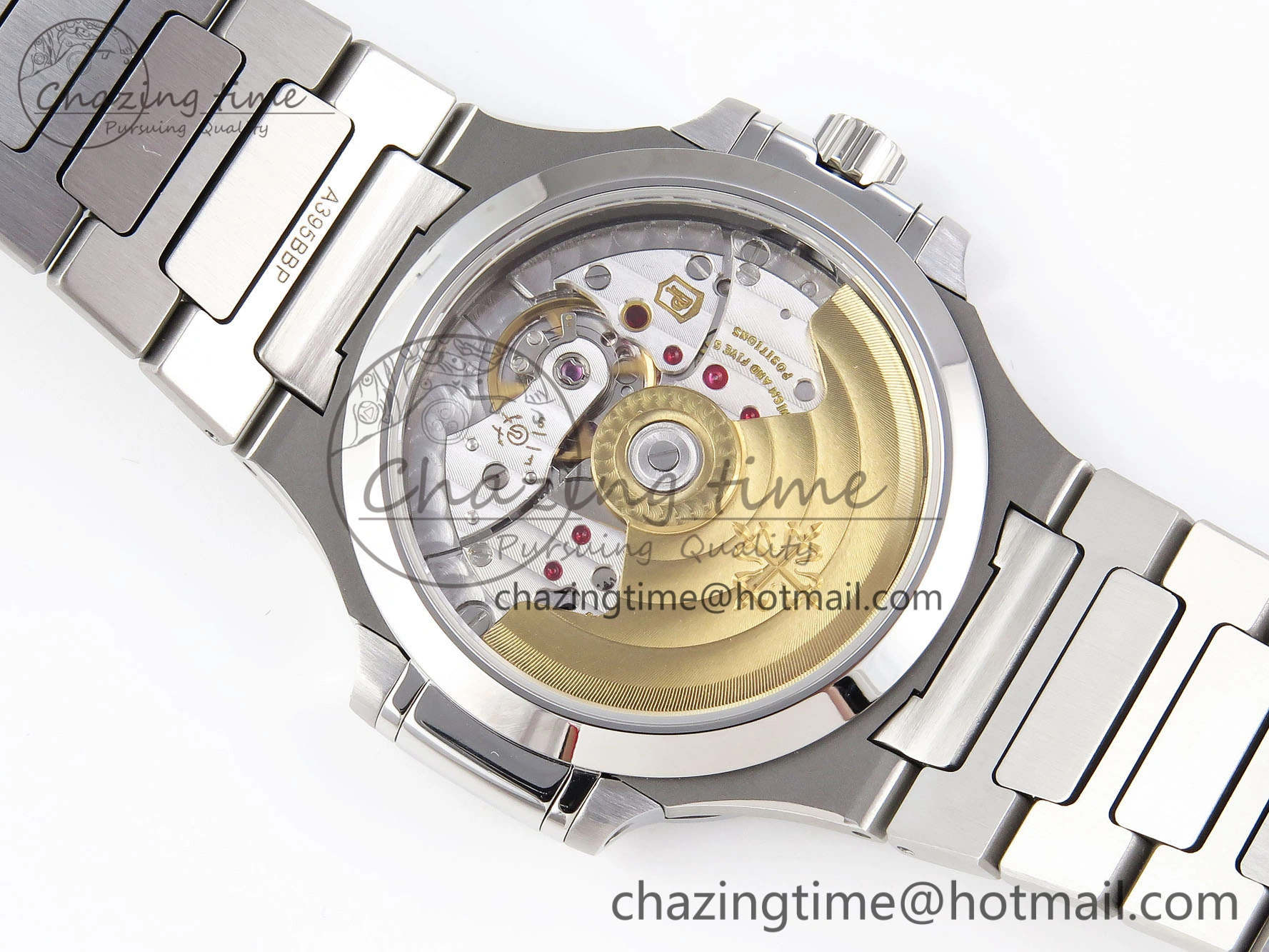 TravelReady NAUTILUS 7118 LADIES SS PPF 1:1 BEST EDITION BLUE DIAL DIAMONDS BEZEL ON SS BRACELET 324CS 8770