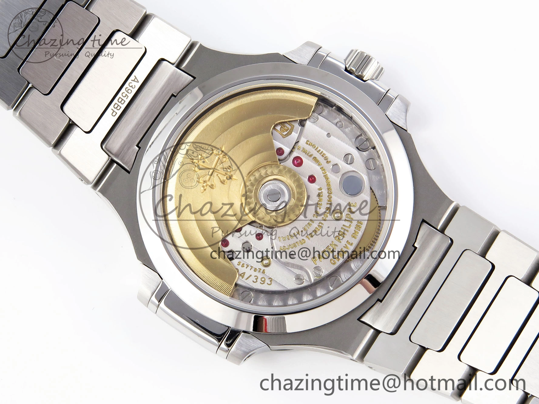 TravelReady NAUTILUS 7118 LADIES SS PPF 1:1 BEST EDITION BLUE DIAL DIAMONDS BEZEL ON SS BRACELET 324CS 8770