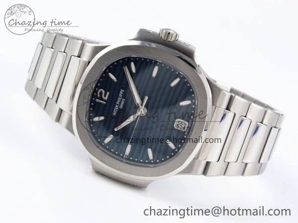Supportive NAUTILUS 7118 LADIES SS PPF 1:1 BEST EDITION BLUE DIAL ON SS BRACELET 324CS 8768