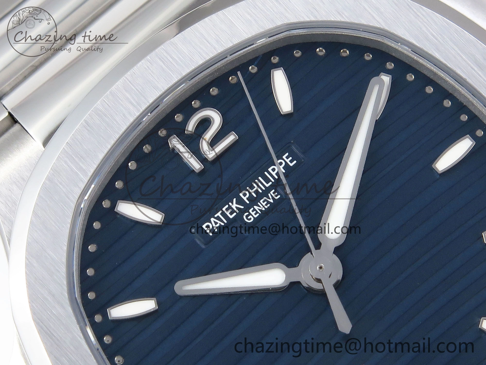 Supportive NAUTILUS 7118 LADIES SS PPF 1:1 BEST EDITION BLUE DIAL ON SS BRACELET 324CS 8768
