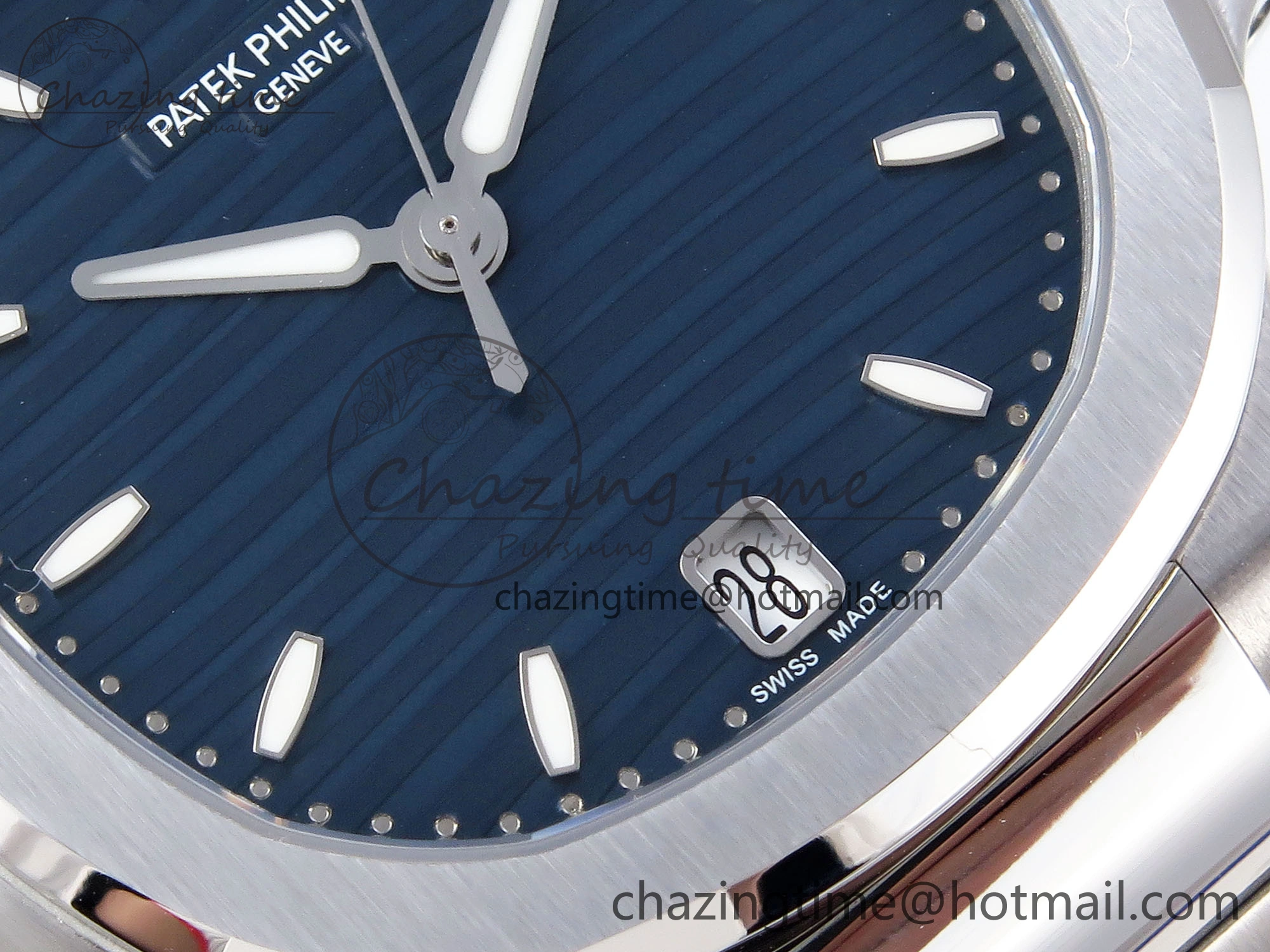 Supportive NAUTILUS 7118 LADIES SS PPF 1:1 BEST EDITION BLUE DIAL ON SS BRACELET 324CS 8768