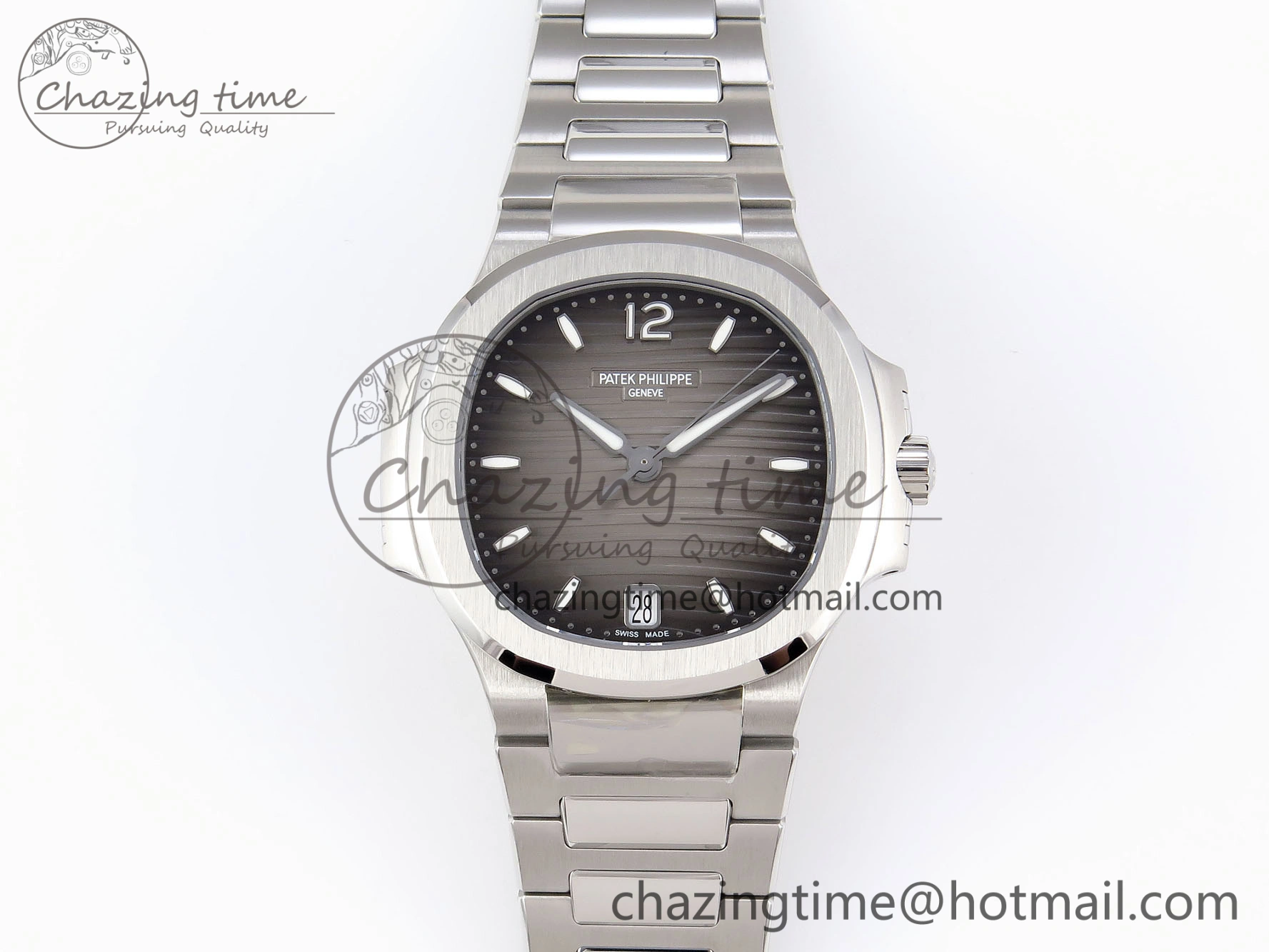 NAUTILUS 7118 LADIES SS PPF 1:1 BEST EDITION BROWN DIAL ON SS BRACELET 324CS Practical 8773