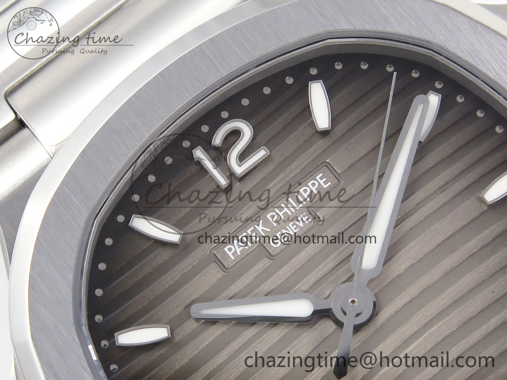 NAUTILUS 7118 LADIES SS PPF 1:1 BEST EDITION BROWN DIAL ON SS BRACELET 324CS Practical 8773