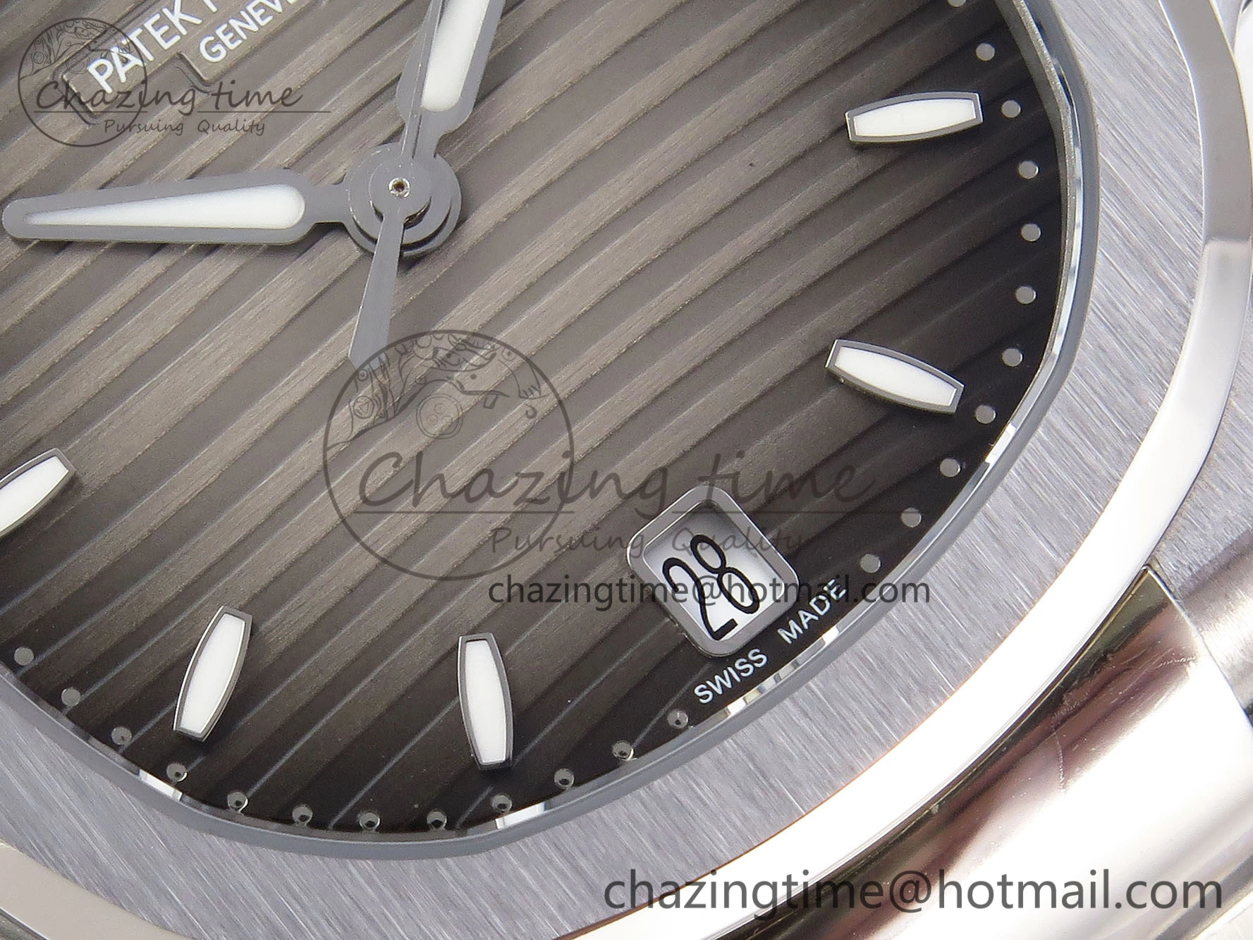 NAUTILUS 7118 LADIES SS PPF 1:1 BEST EDITION BROWN DIAL ON SS BRACELET 324CS Practical 8773