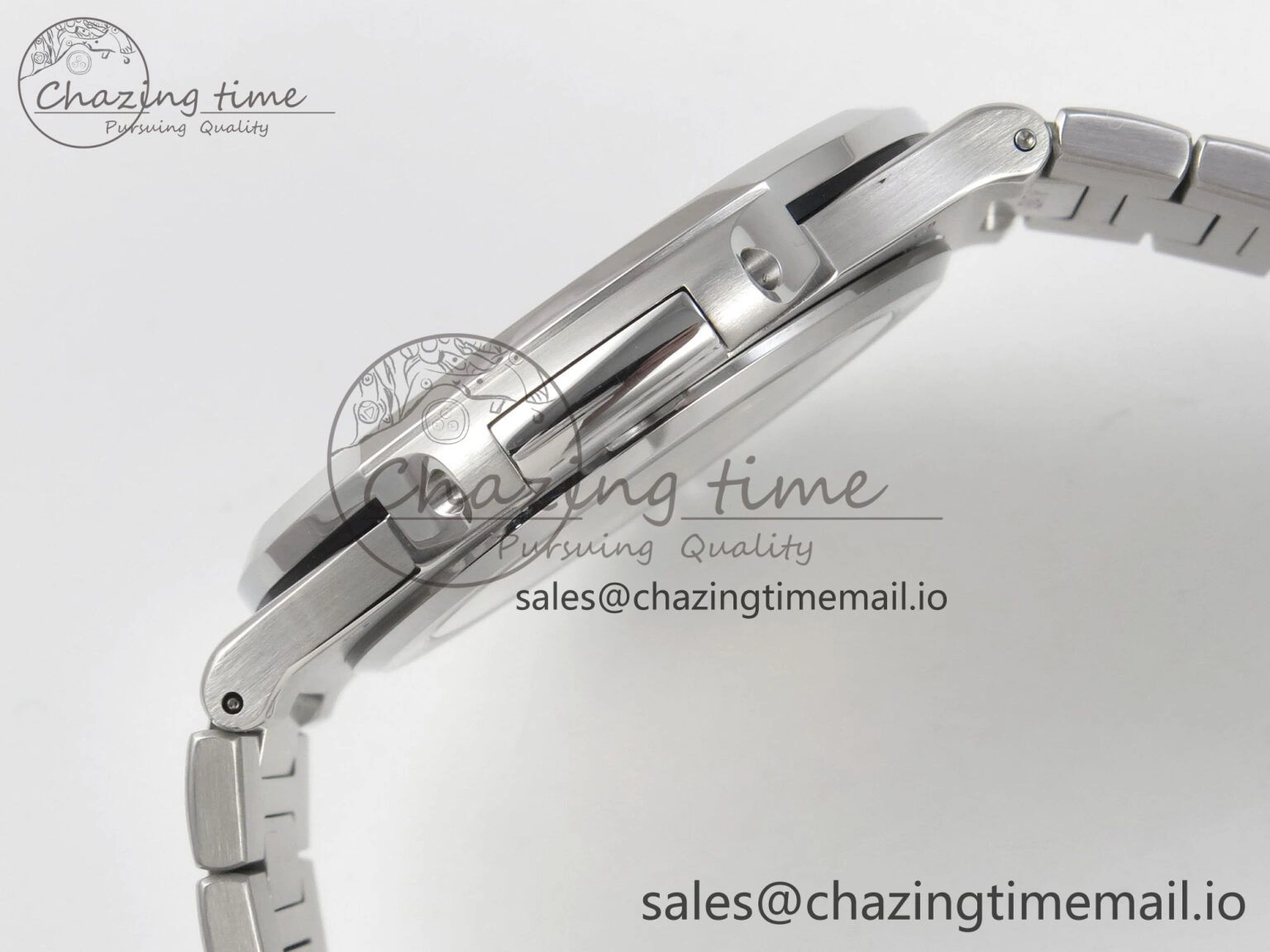Nautilus 5711 3KF 1:1 Best Edition Blue Textured Dial on SS Bracelet A330 Super Clone Trendsetting 8652