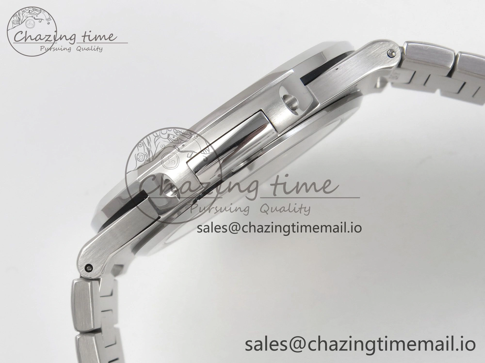 Nautilus 5711 3KF 1:1 Best Edition Blue Textured Dial on SS Bracelet A330 Super Clone Trendsetting 8652