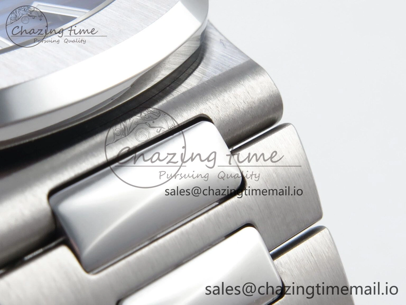 Nautilus 5711 3KF 1:1 Best Edition Blue Textured Dial on SS Bracelet A330 Super Clone Trendsetting 8652