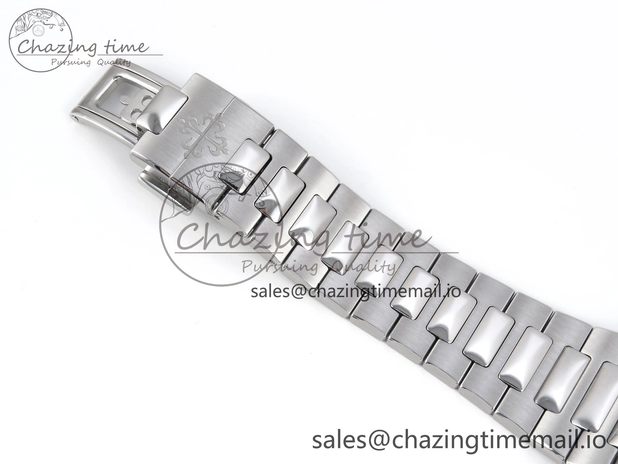 Nautilus 5711 3KF 1:1 Best Edition Blue Textured Dial on SS Bracelet A330 Super Clone Trendsetting 8652