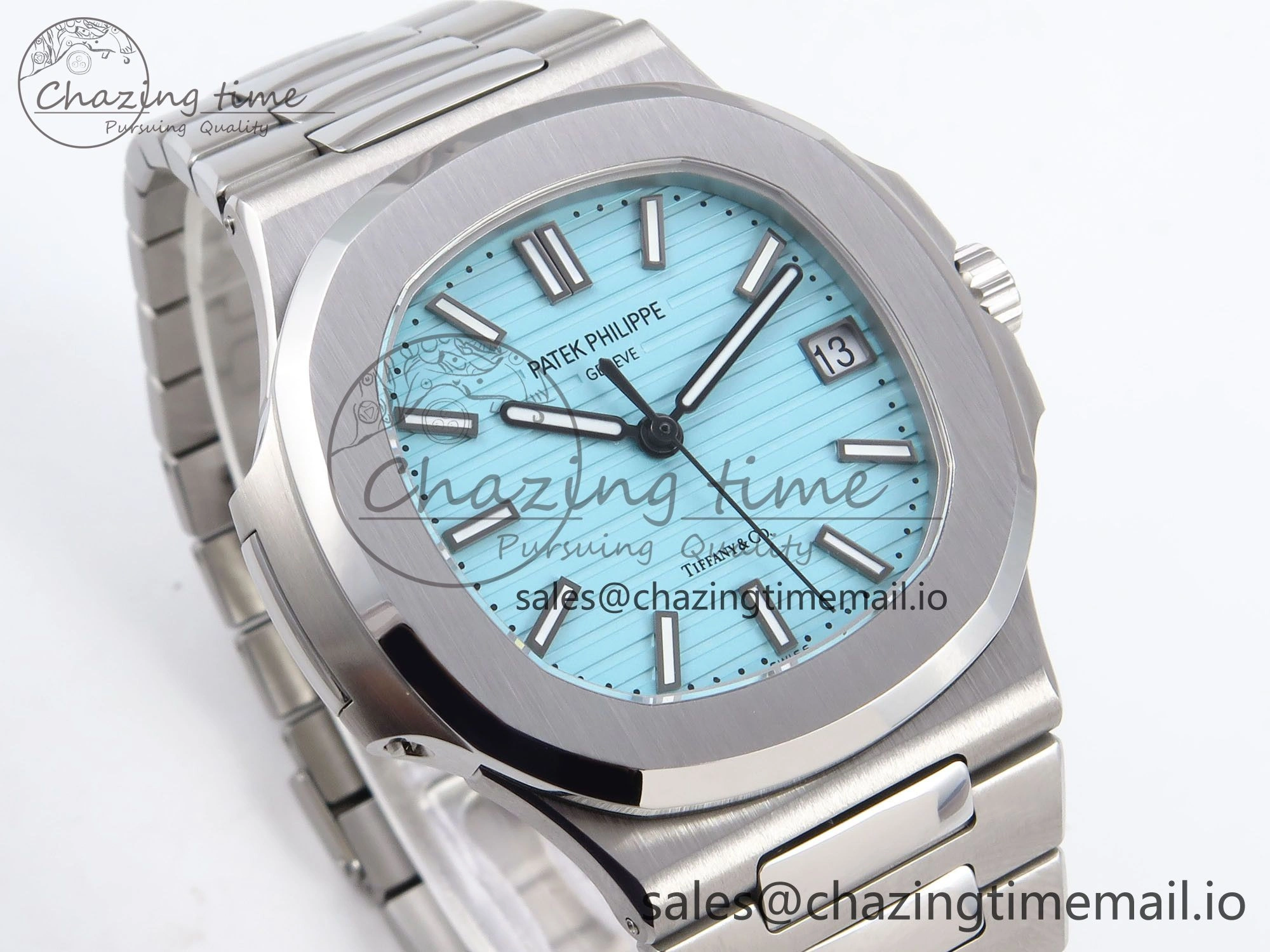 Nautilus 5711 3KF 1:1 Best Edition Tiffany Blue Dial on SS Bracelet A324 Super Clone V Stylish 8717