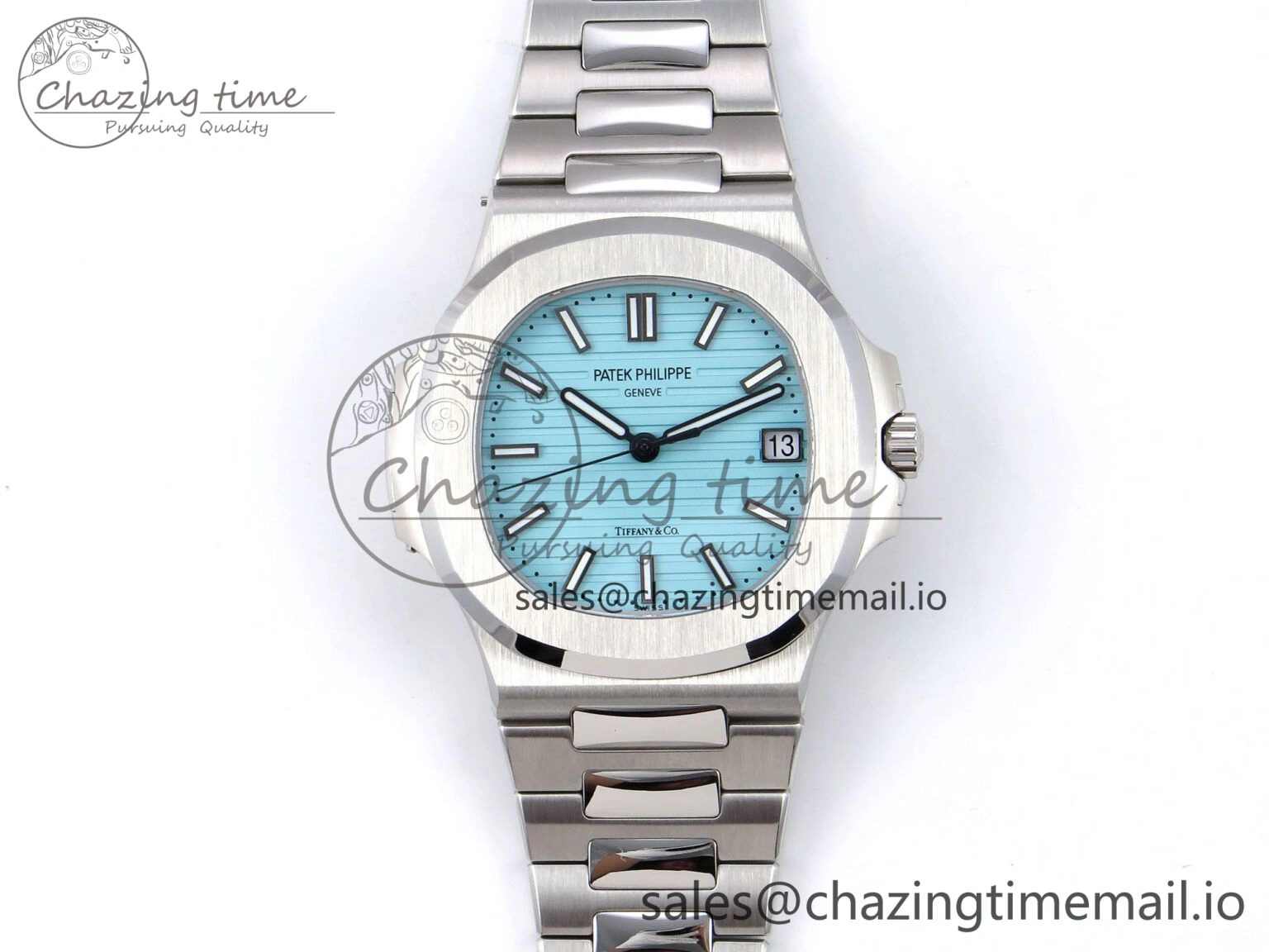 Nautilus 5711 3KF 1:1 Best Edition Tiffany Blue Dial on SS Bracelet A324 Super Clone V Stylish 8717