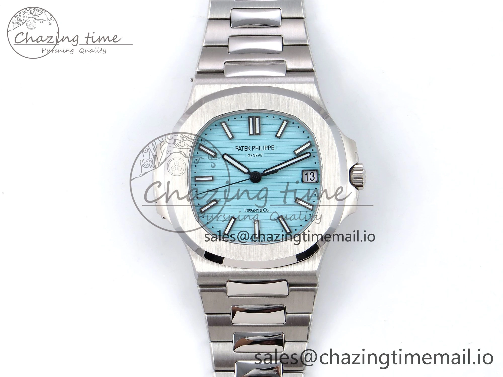Nautilus 5711 3KF 1:1 Best Edition Tiffany Blue Dial on SS Bracelet A324 Super Clone V Stylish 8717