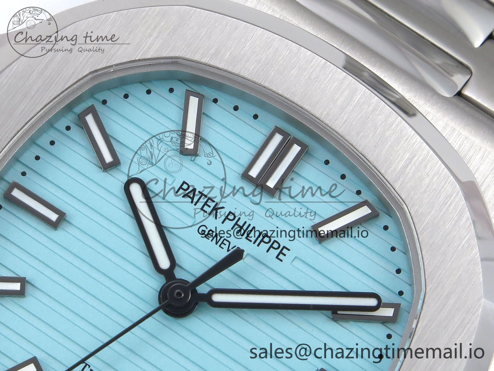 Nautilus 5711 3KF 1:1 Best Edition Tiffany Blue Dial on SS Bracelet A324 Super Clone V Stylish 8717