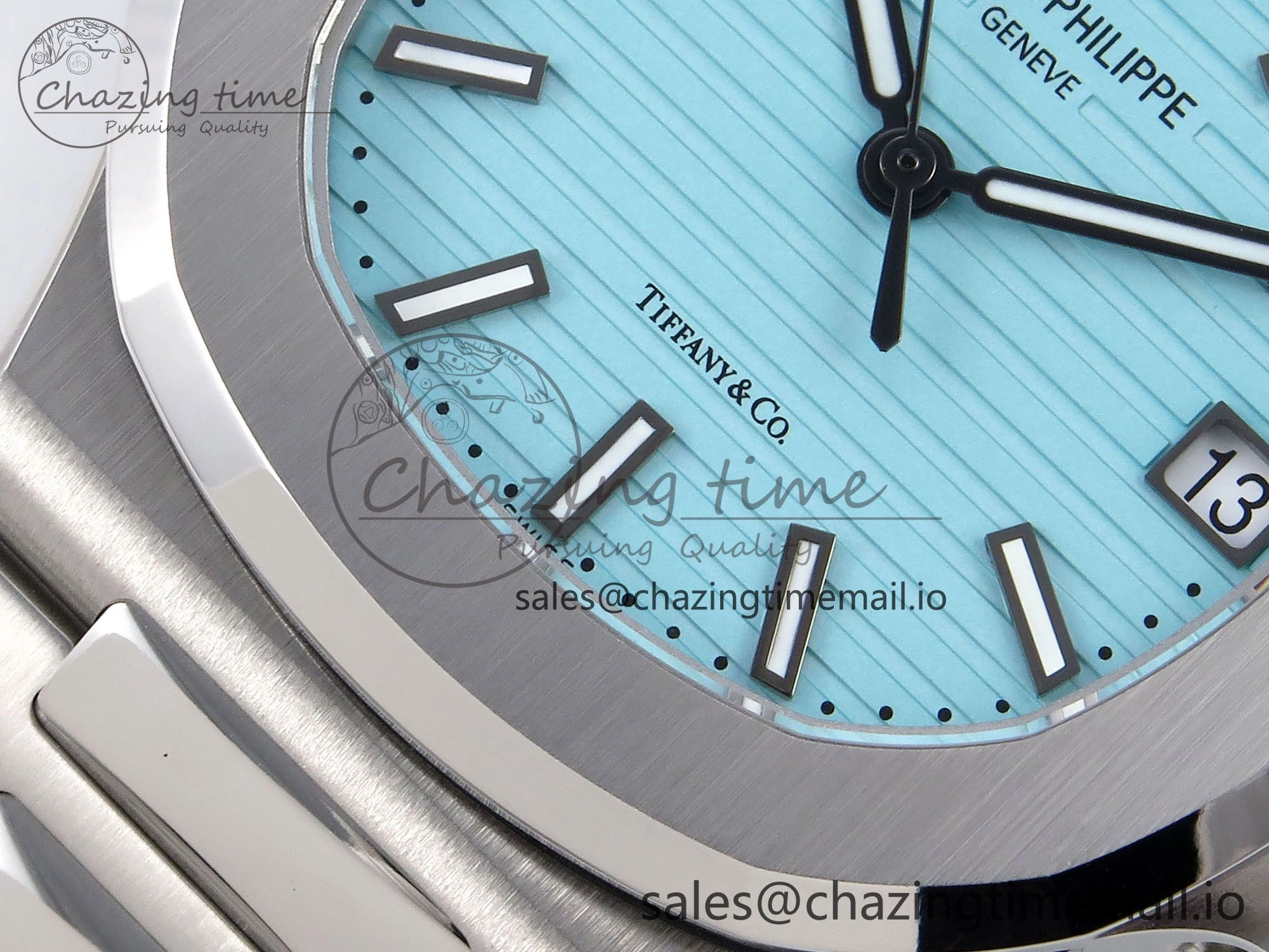 Nautilus 5711 3KF 1:1 Best Edition Tiffany Blue Dial on SS Bracelet A324 Super Clone V Stylish 8717