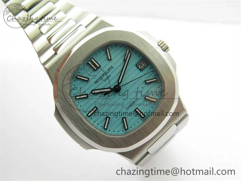 Nautilus 5711 3KF 1:1 Best Edition Tiffany Blue Dial on SS Bracelet A324 Super Clone V Classic 8847