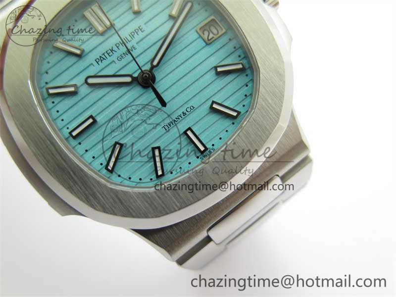 Nautilus 5711 3KF 1:1 Best Edition Tiffany Blue Dial on SS Bracelet A324 Super Clone V Classic 8847
