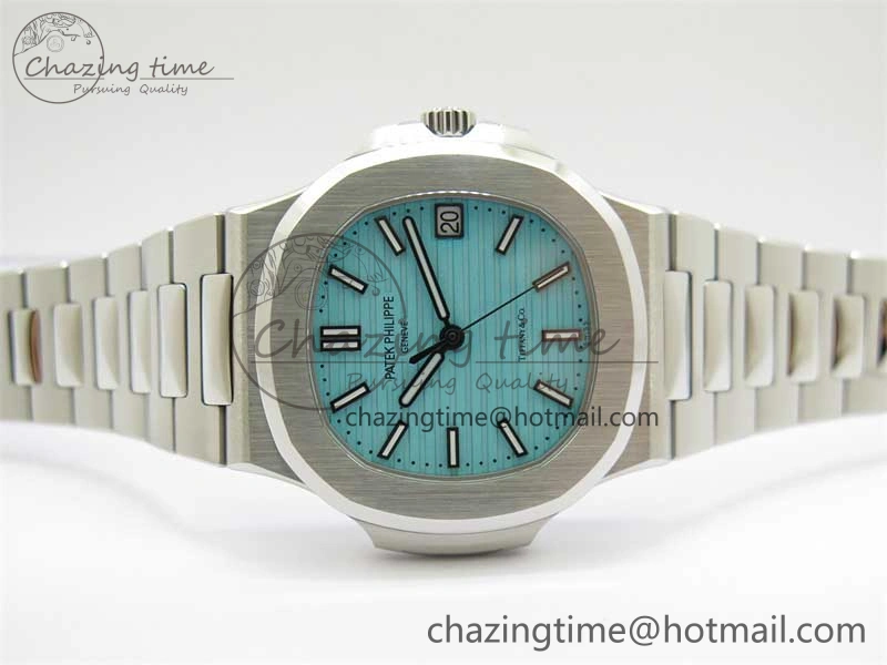 Nautilus 5711 3KF 1:1 Best Edition Tiffany Blue Dial on SS Bracelet A324 Super Clone V Classic 8847