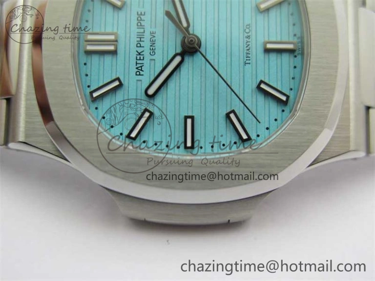 Nautilus 5711 3KF 1:1 Best Edition Tiffany Blue Dial on SS Bracelet A324 Super Clone V Classic 8847