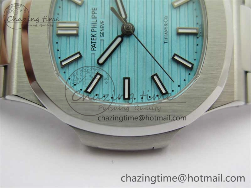 Nautilus 5711 3KF 1:1 Best Edition Tiffany Blue Dial on SS Bracelet A324 Super Clone V Classic 8847