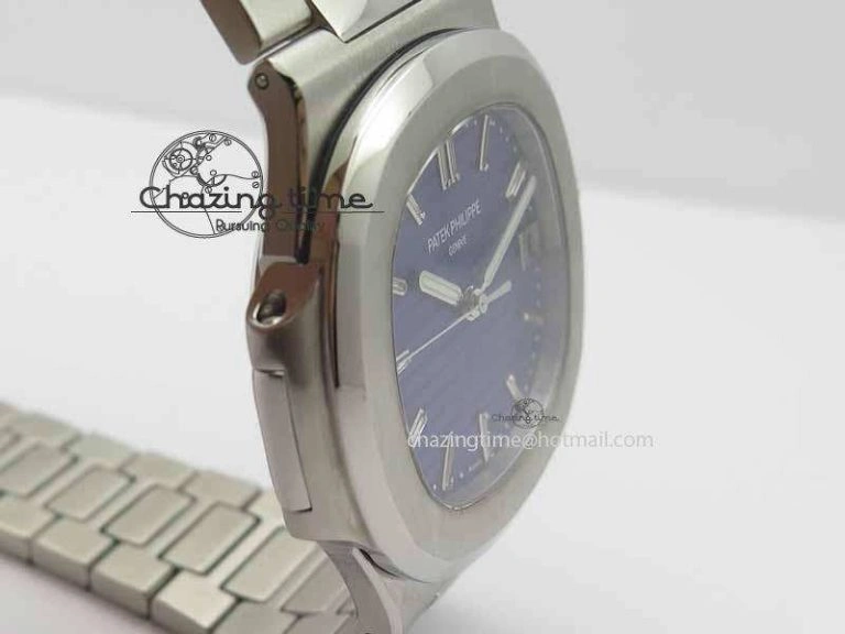 Stylish Nautilus 5711 40th Anniversary BP Maker Best Edition Blue Dial On SS Bracelet MIYOTA 9015 PP324CS 9050