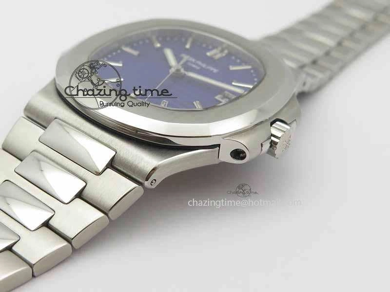 Stylish Nautilus 5711 40th Anniversary BP Maker Best Edition Blue Dial On SS Bracelet MIYOTA 9015 PP324CS 9050