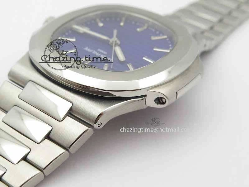 Stylish Nautilus 5711 40th Anniversary BP Maker Best Edition Blue Dial On SS Bracelet MIYOTA 9015 PP324CS 9050