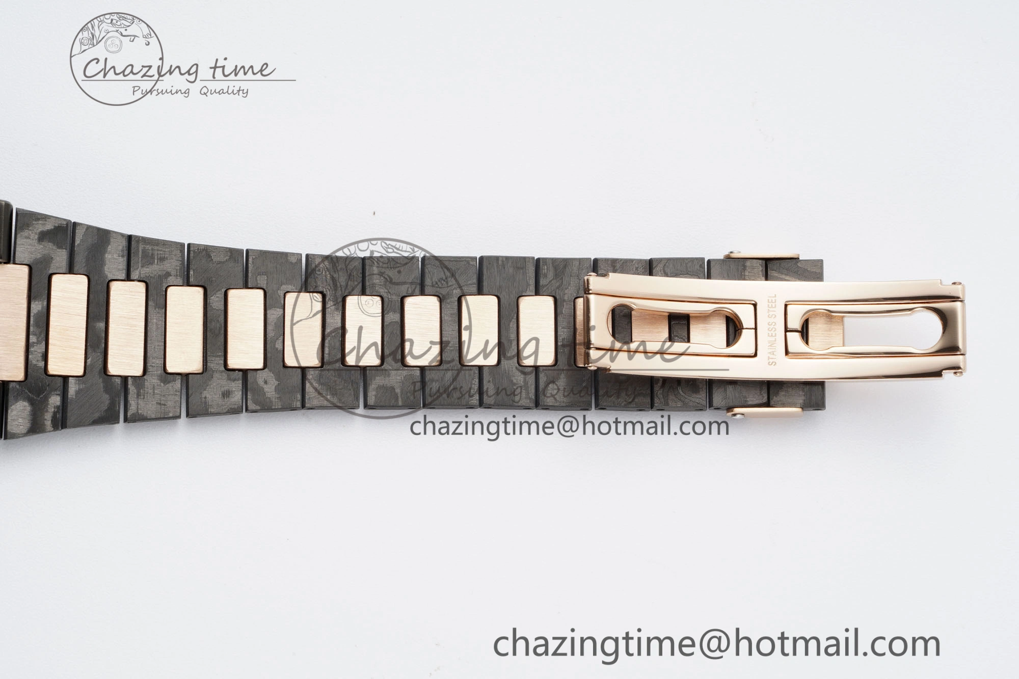 Effortless Nautilus 5711 DIW Carbon DIWF 1:1 Best Edition Black Textured Dial on Carbon RG Bracelet 324CS 8824