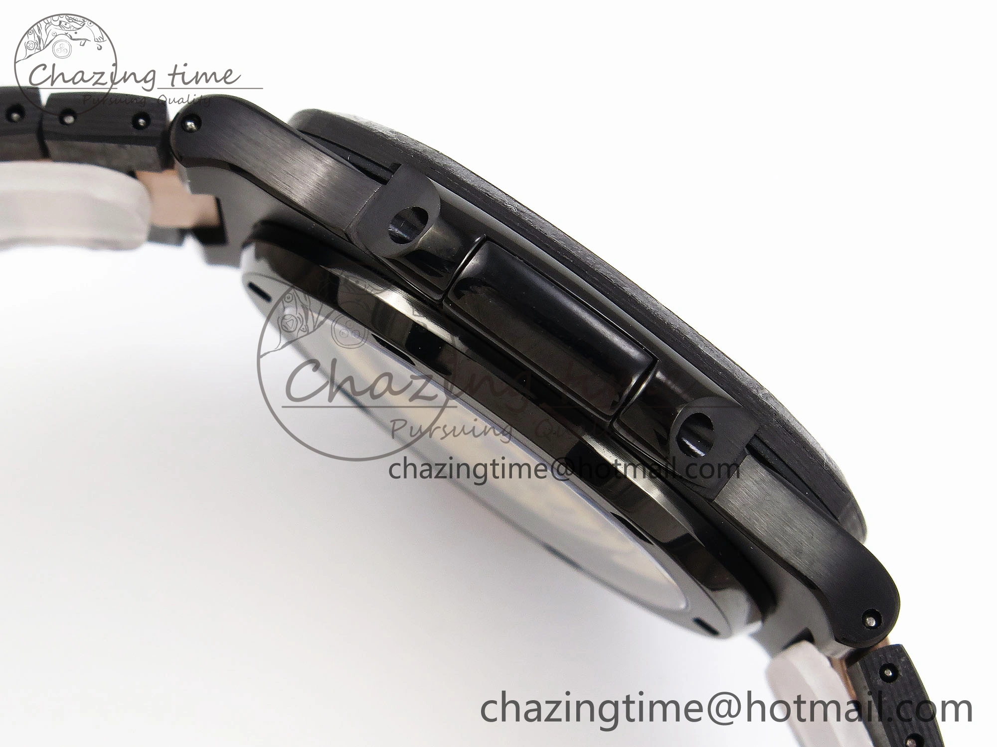Resilient Nautilus 5711 DIW Carbon DIWF 1:1 Best Edition Black Textured Dial on Carbon RG Bracelet 324CS 8791