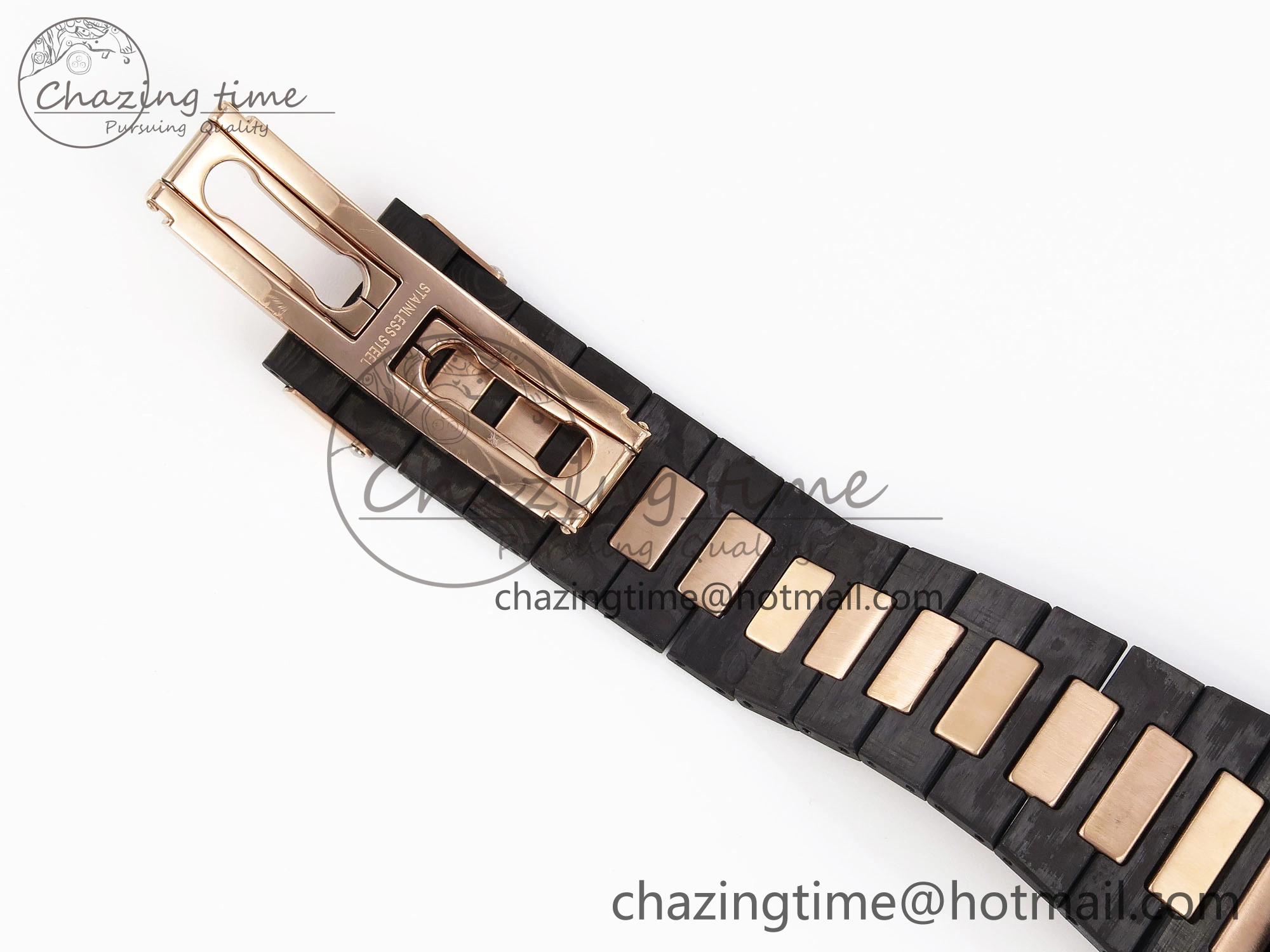 Resilient Nautilus 5711 DIW Carbon DIWF 1:1 Best Edition Black Textured Dial on Carbon RG Bracelet 324CS 8791