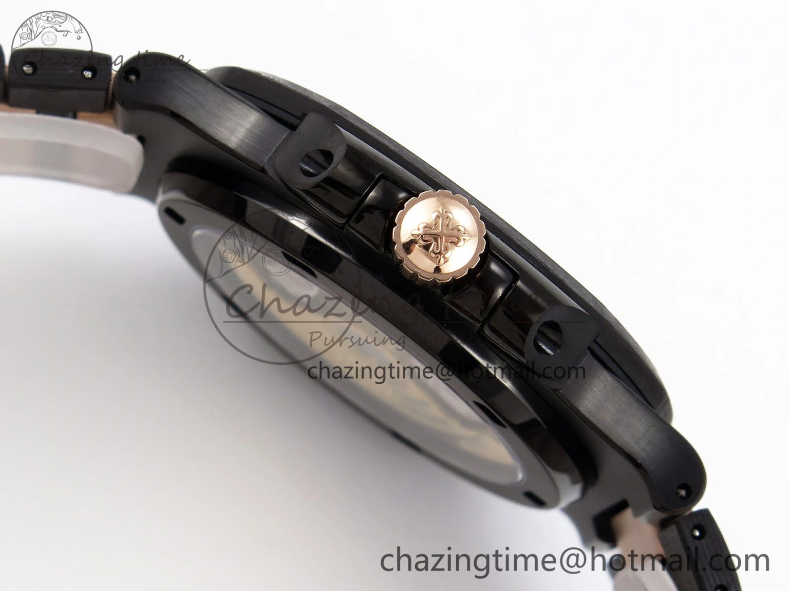 Resilient Nautilus 5711 DIW Carbon DIWF 1:1 Best Edition Black Textured Dial on Carbon RG Bracelet 324CS 8791