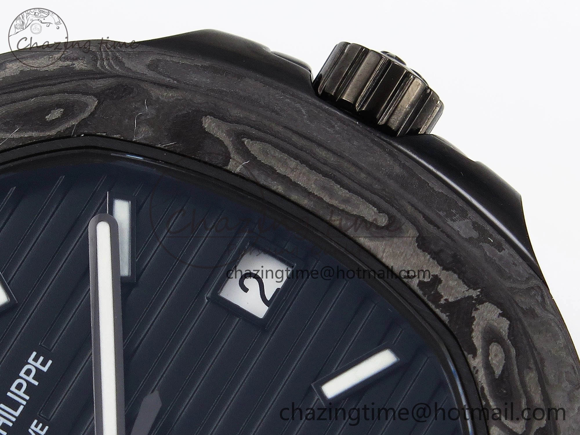 Versatile Nautilus 5711 DIW Carbon DIWF 1:1 Best Edition Blue Textured Dial on Carbon PVD Bracelet 324CS 8795