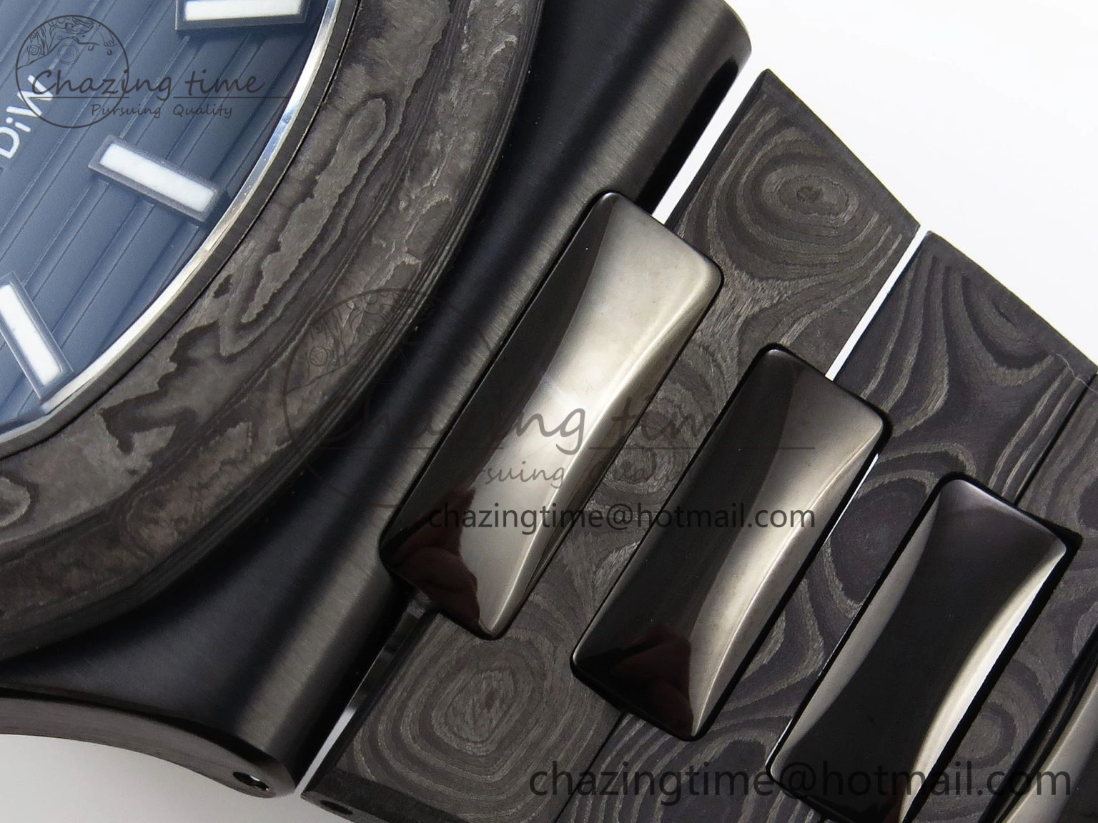 Versatile Nautilus 5711 DIW Carbon DIWF 1:1 Best Edition Blue Textured Dial on Carbon PVD Bracelet 324CS 8795